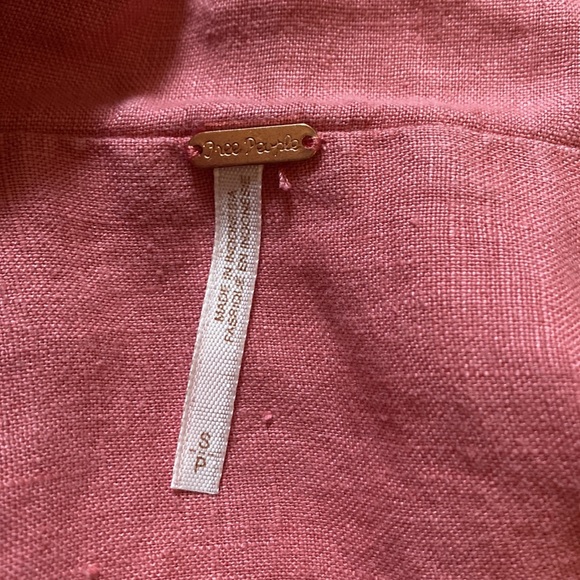 Free People Klara Wrap Midi Linen Dress - Picture 10 of 12